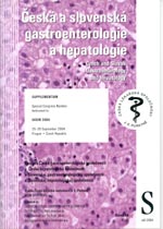 front page of Supplement Czech and Slovak gastroenterology and hepatology